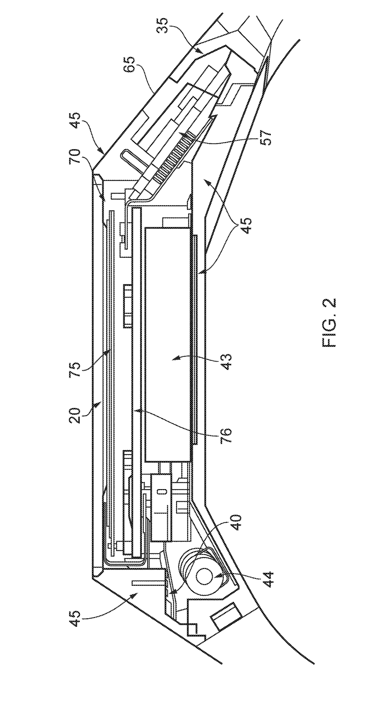 Placement of an antenna in a wrist worn device