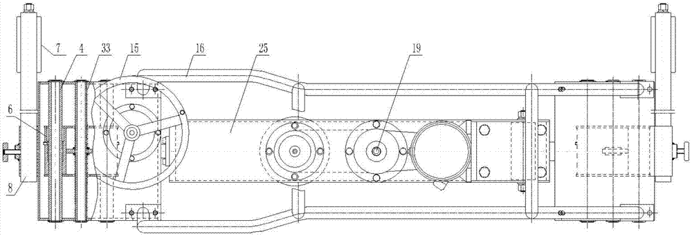 Electric copied steel rail grinding machine