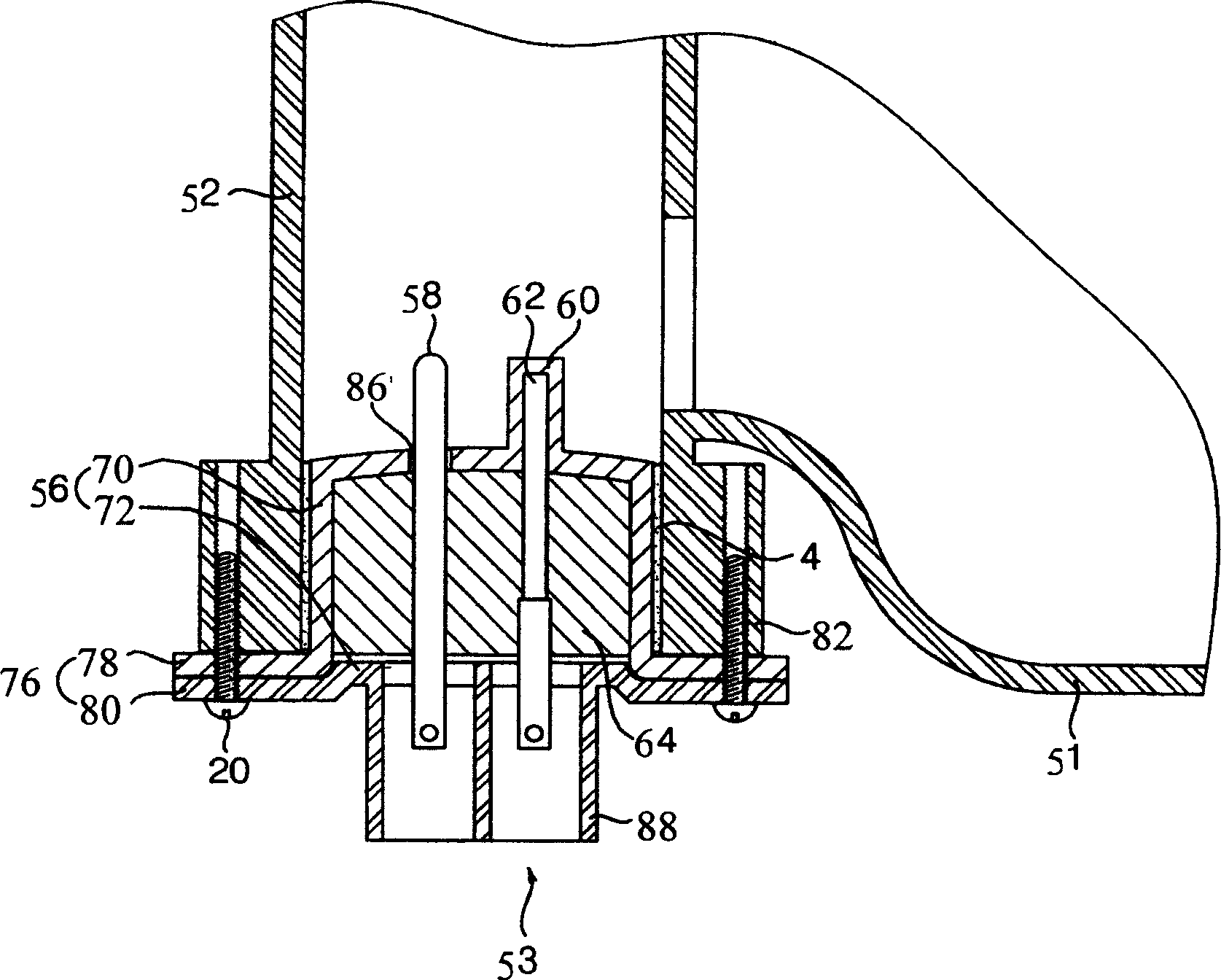 Water leakage preventing structure for hardness sensor of washing machine