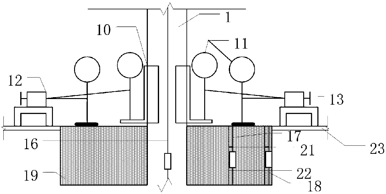 Joint testing device for non-metallic anti-floating anchor multi-interface shear stress