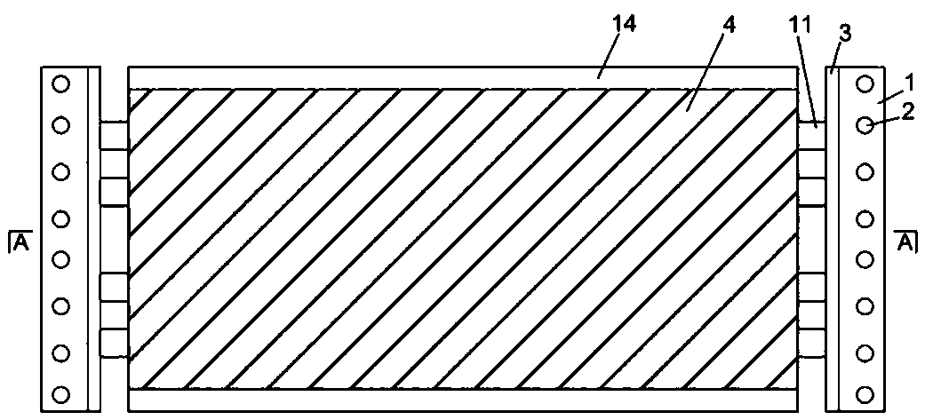 Barrel type tension-compression damper with built-in semicircular wave energy dissipation separation steel plates