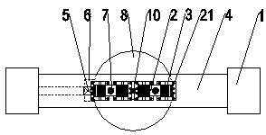 Tubular pile sinking simulation test device and method under gradient confining pressure