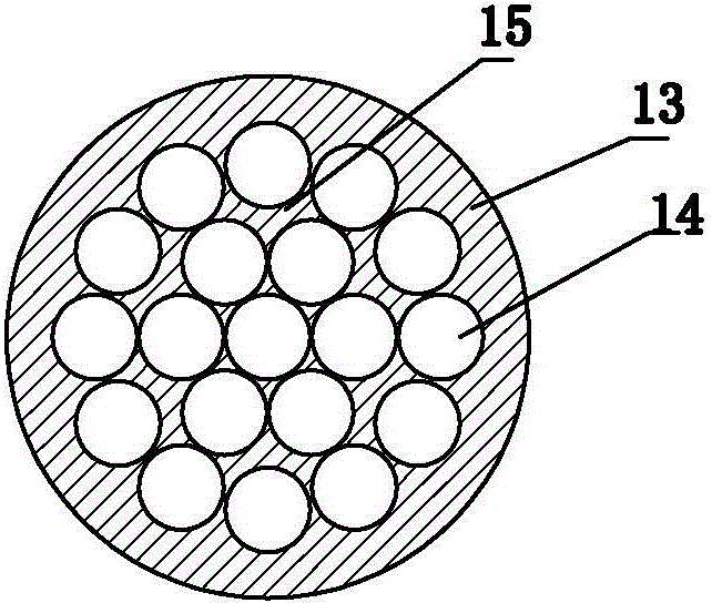 Tension end machining method for car parking and braking cables