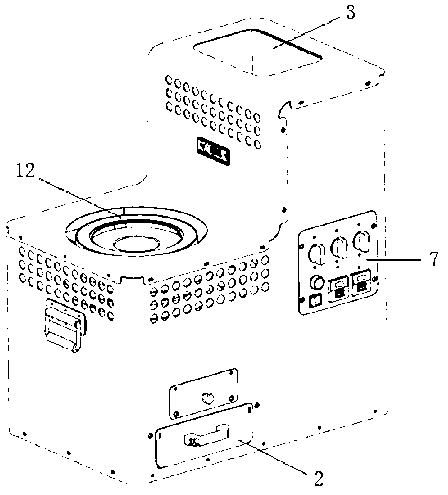 Automatic-feeding biomass combustion furnace