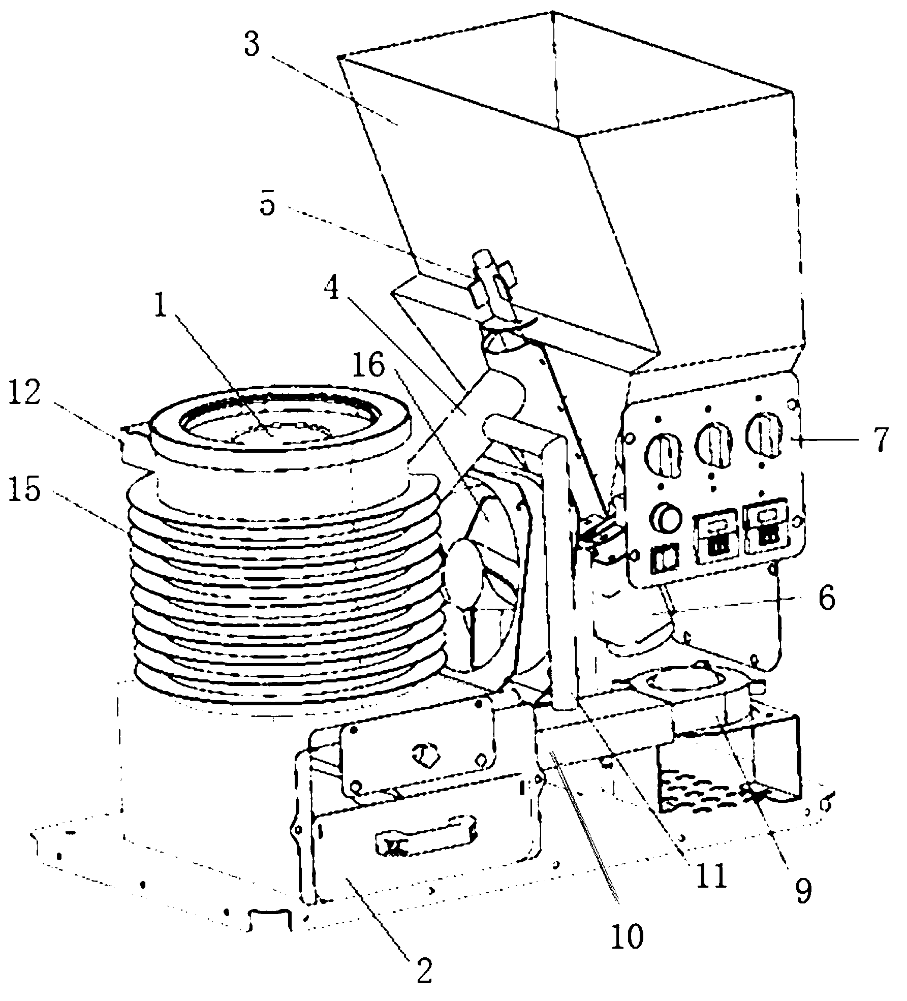 Automatic-feeding biomass combustion furnace