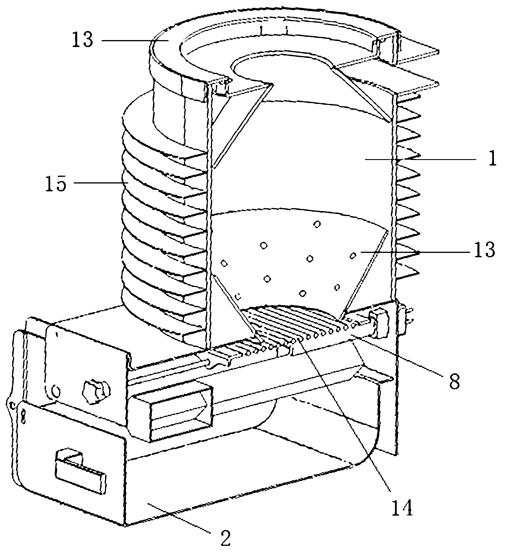 Automatic-feeding biomass combustion furnace