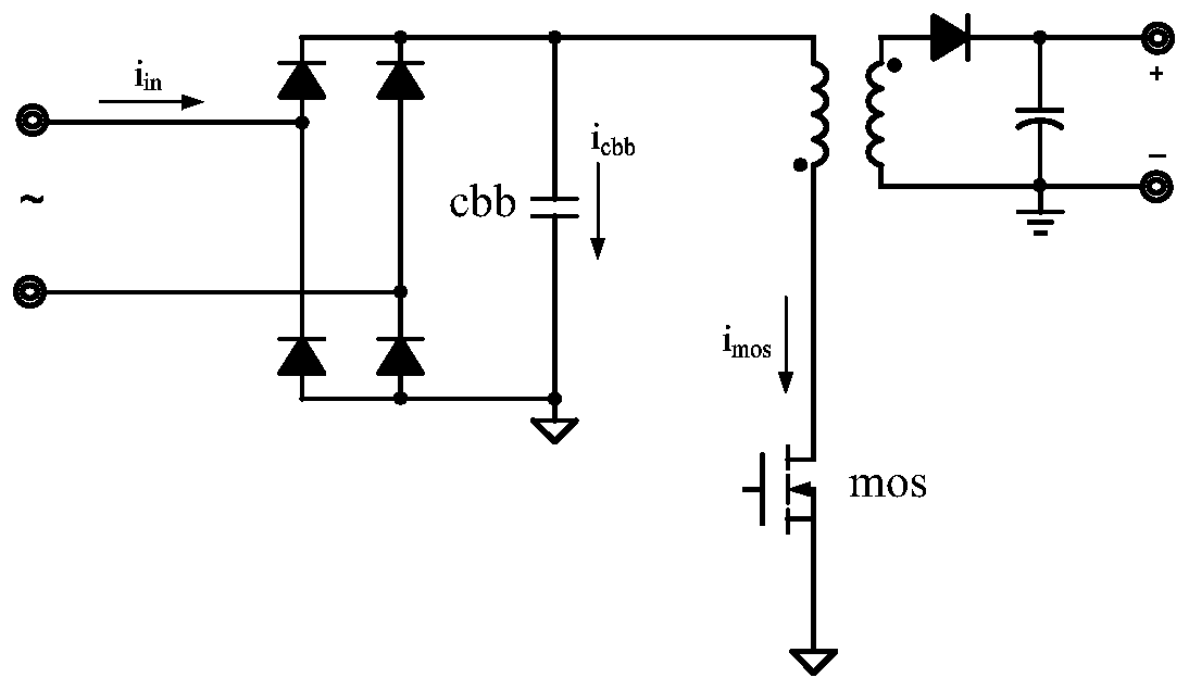 PFC circuit, current compensation method of input capacitor and power conversion circuit