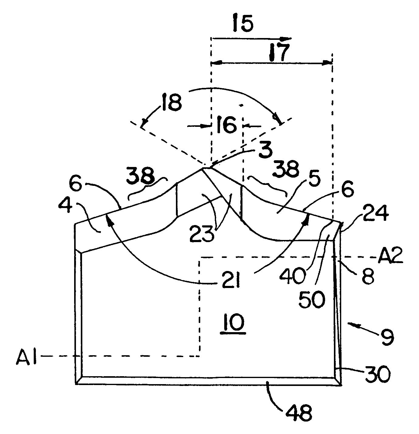 Hard metal drill bit for use on a drill