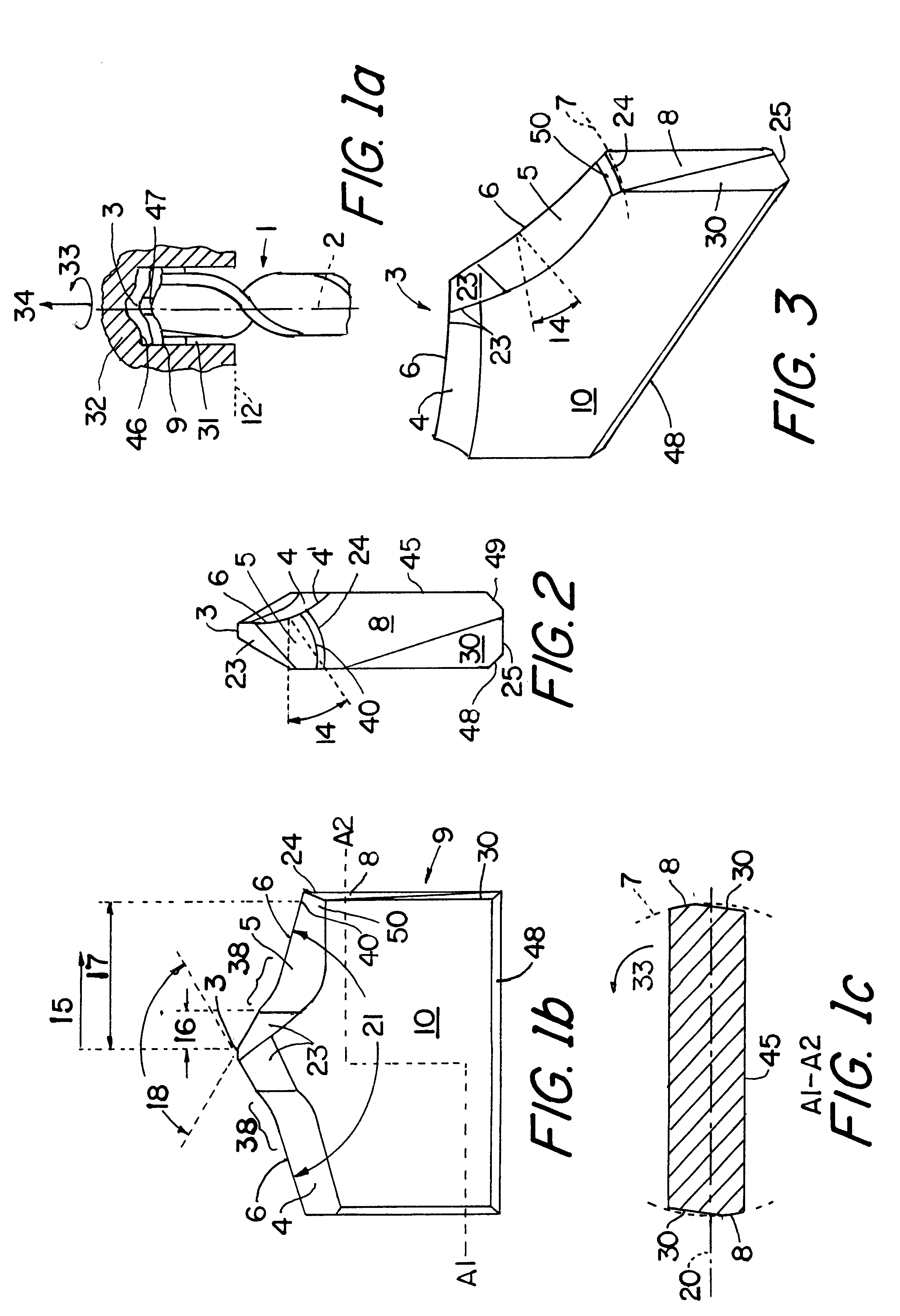 Hard metal drill bit for use on a drill