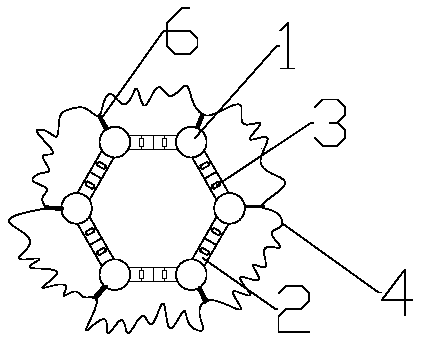 Cloth bag pile structure equipped with unfoldable steel bar framework and construction process thereof