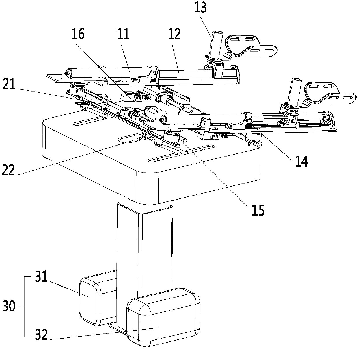 Upper limb coordinating rehabilitation training device