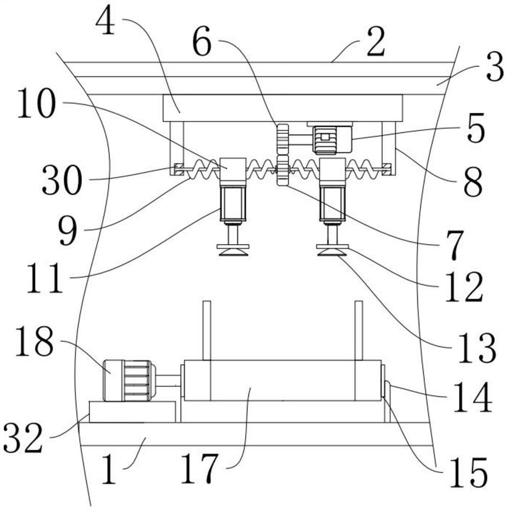 A welding seam processing equipment for steel plate welding with the function of mobile grinding and spraying anti-corrosion paint