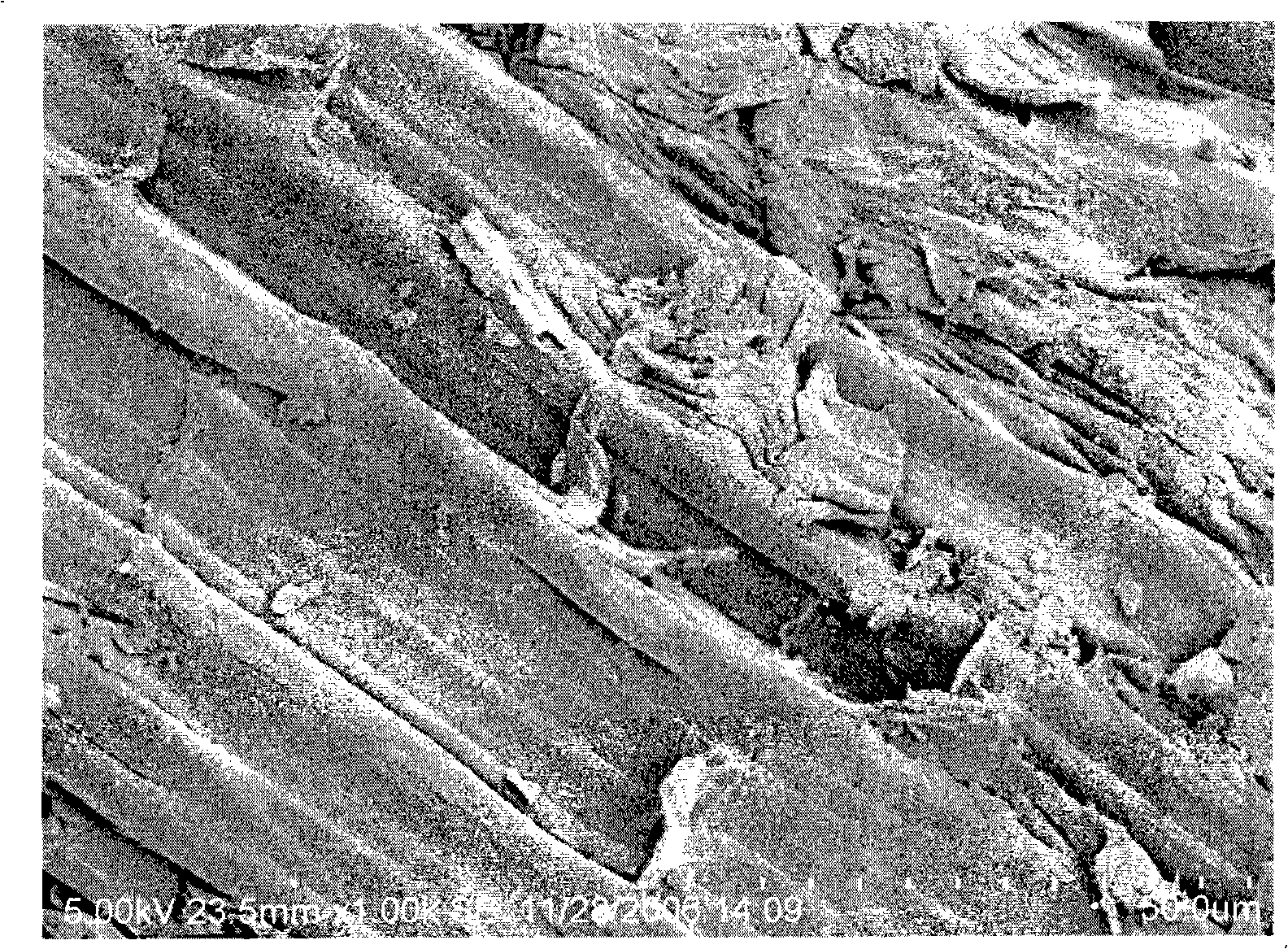 Method for preparing ethanol by using raw material containing cellulose