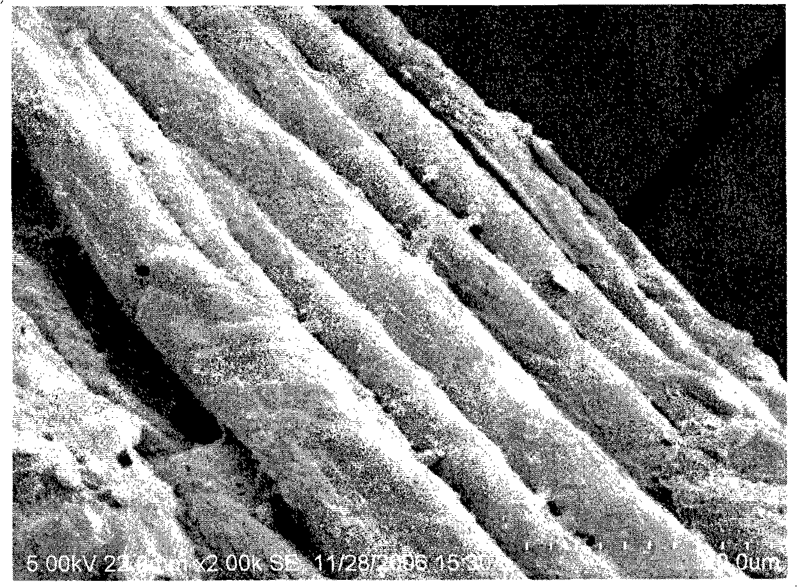 Method for preparing ethanol by using raw material containing cellulose