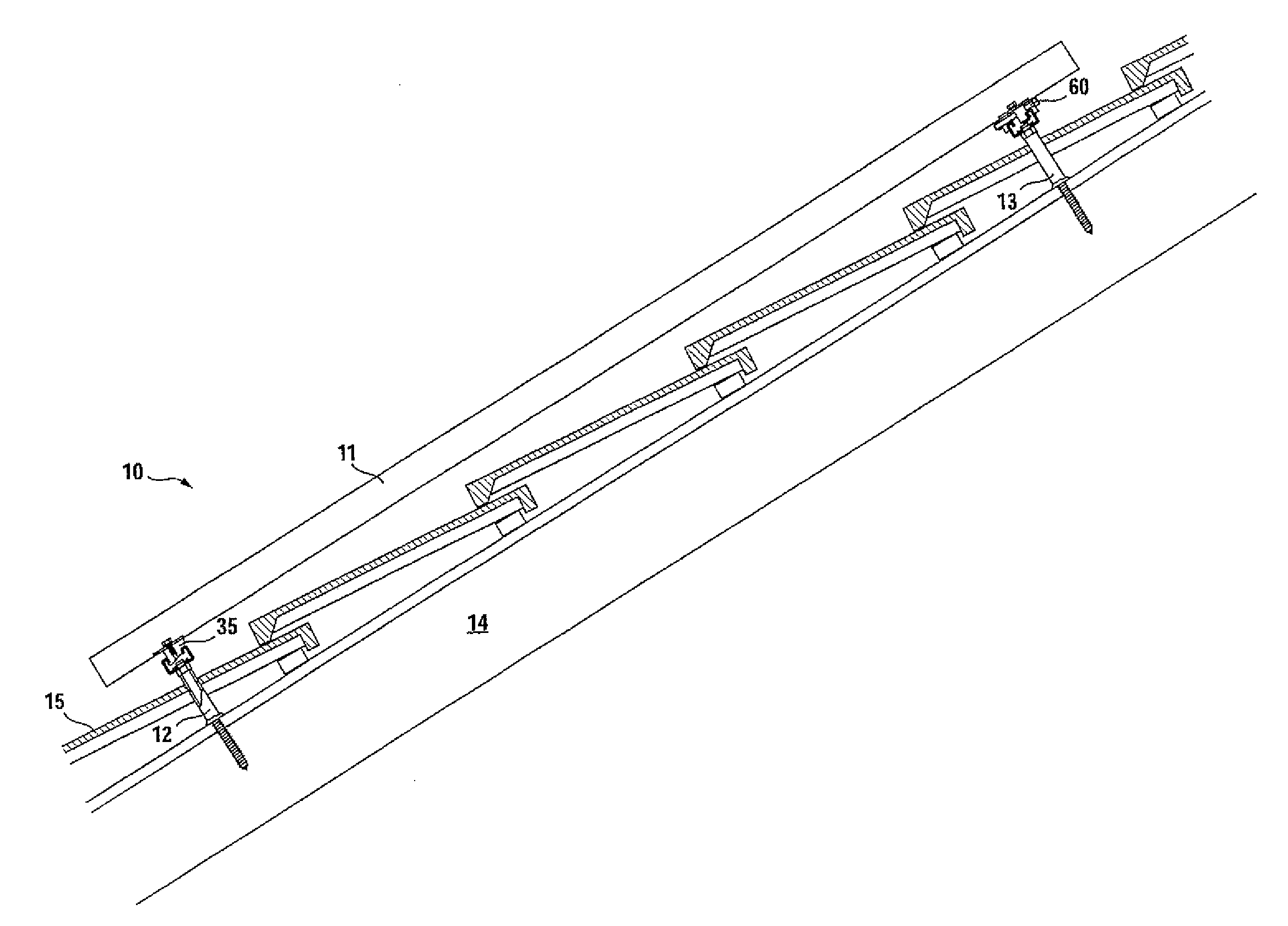 Photovoltaic solar panel mounting system