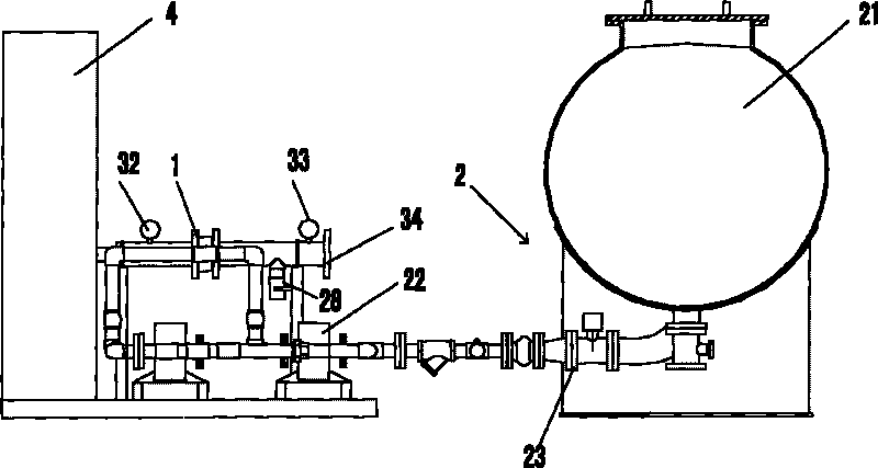 Measurement injecting type proportion mixing device