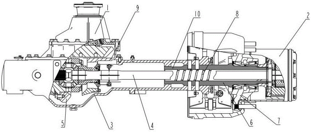 Driving axle shell