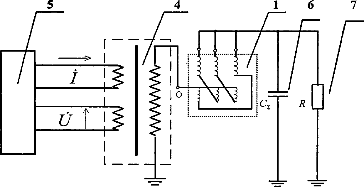 Distribution network earth insulation parameter measuring and controlling method