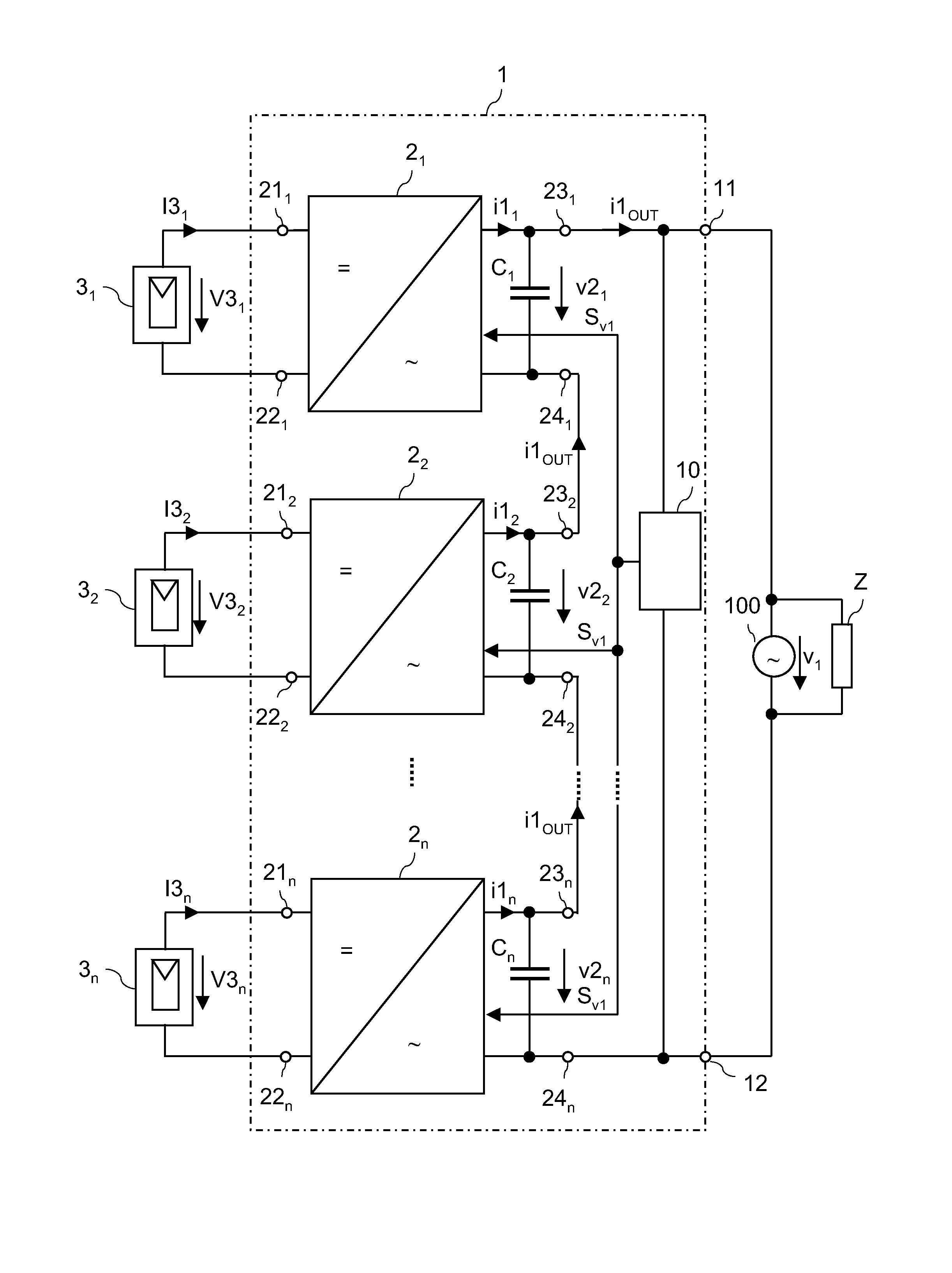 Multiphase Power Converter Circuit and Method