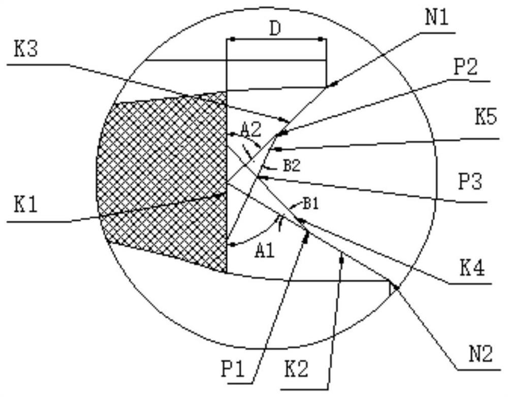 Design method for rubber free molded surface of node type product