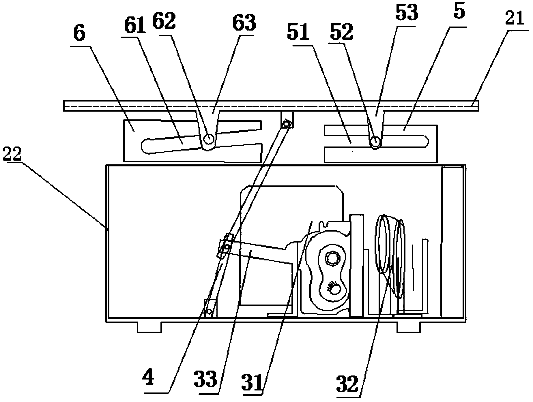 Three-point type reversely-inclined track low-temperature electric shaking table