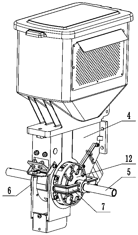 Lateral deep fertilization seeding machine