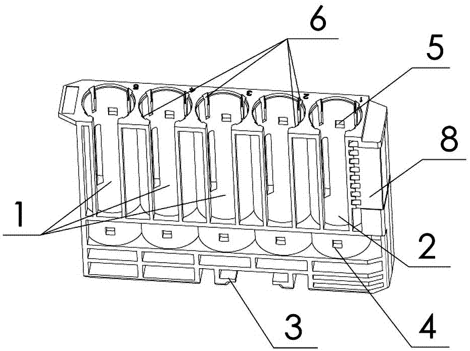 Sample bracket used for examination