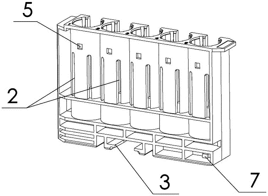 Sample bracket used for examination