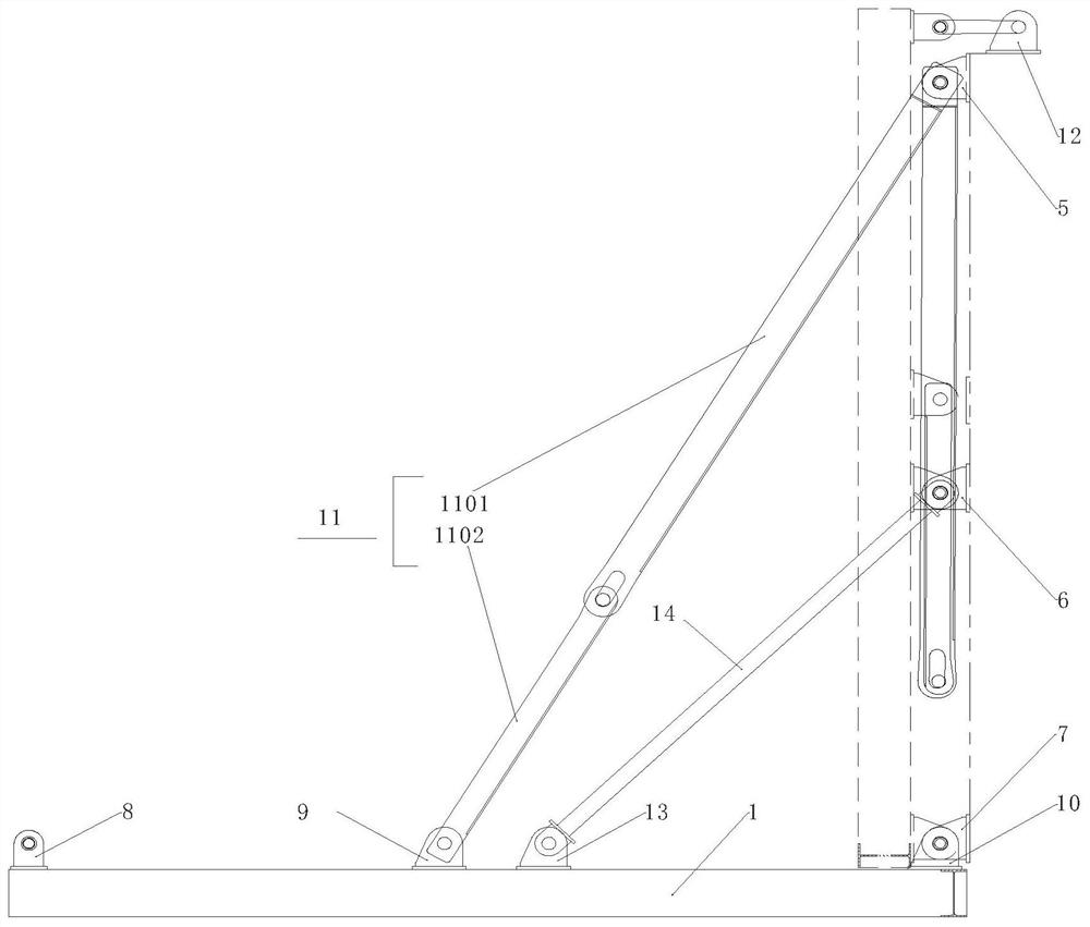 Small righting platform for marine riser