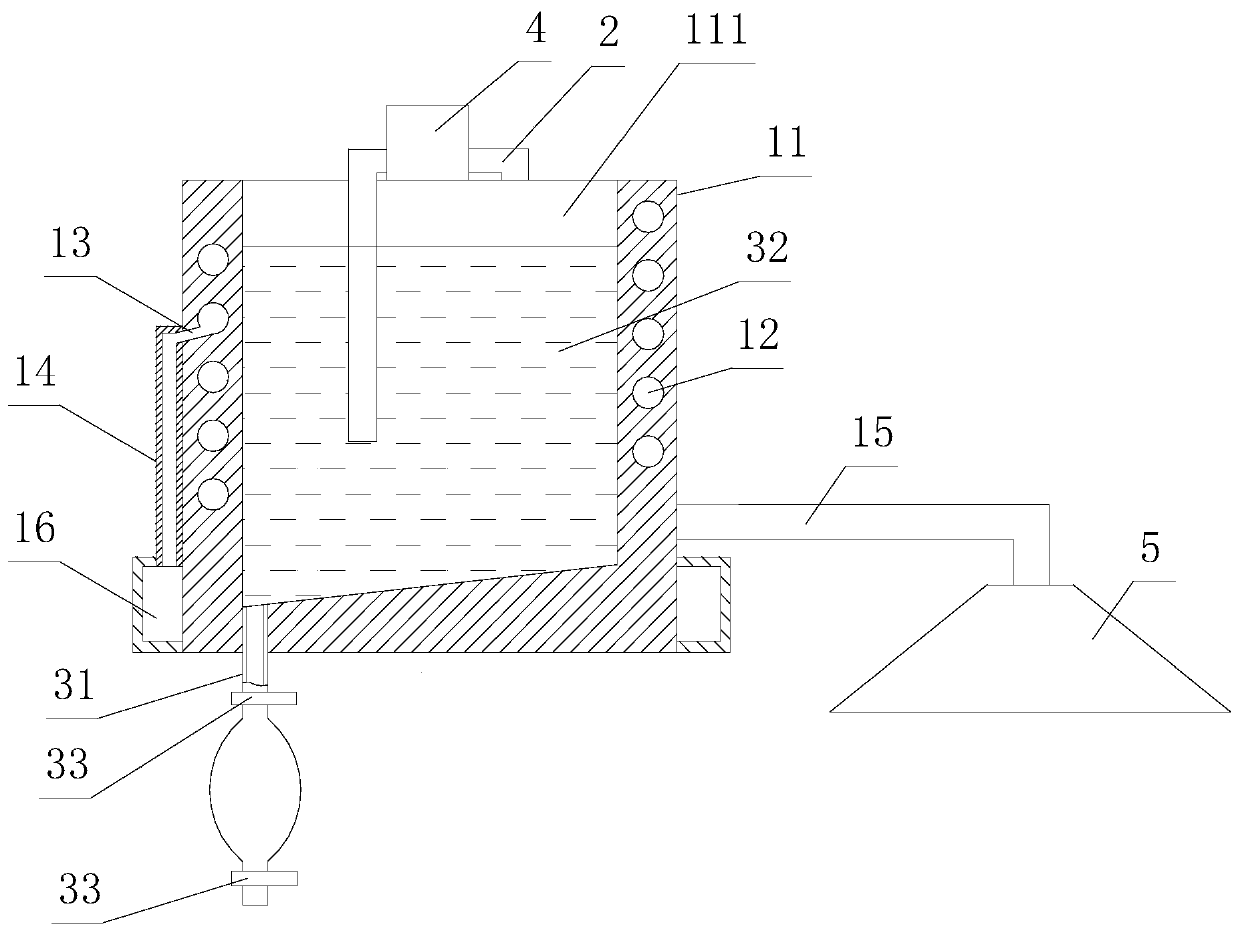 Dust removal device for pyrophyllite crushing system