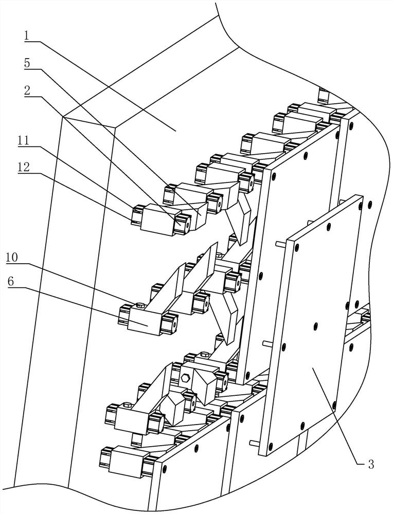 A kind of leveling construction technology of wall base plate