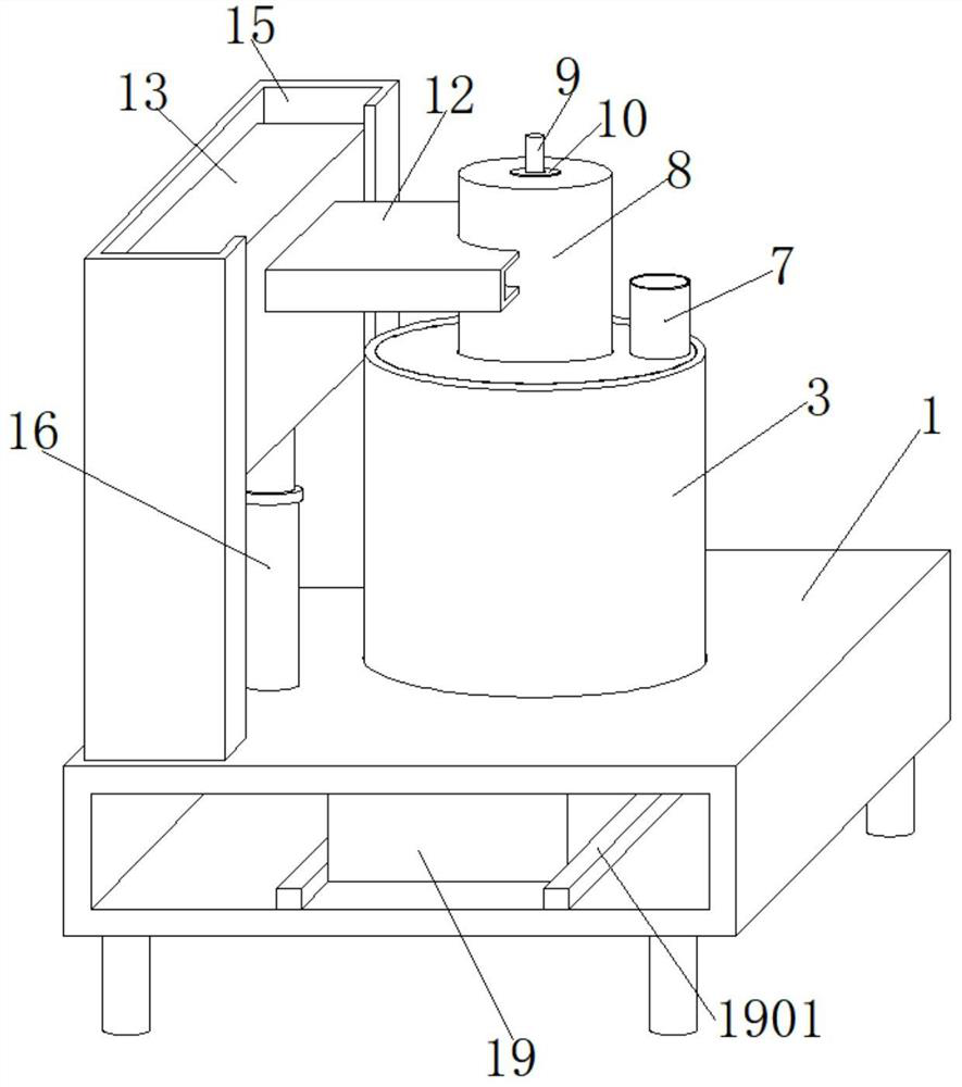 Sugarcane crushing and squeezing device used for agriculture