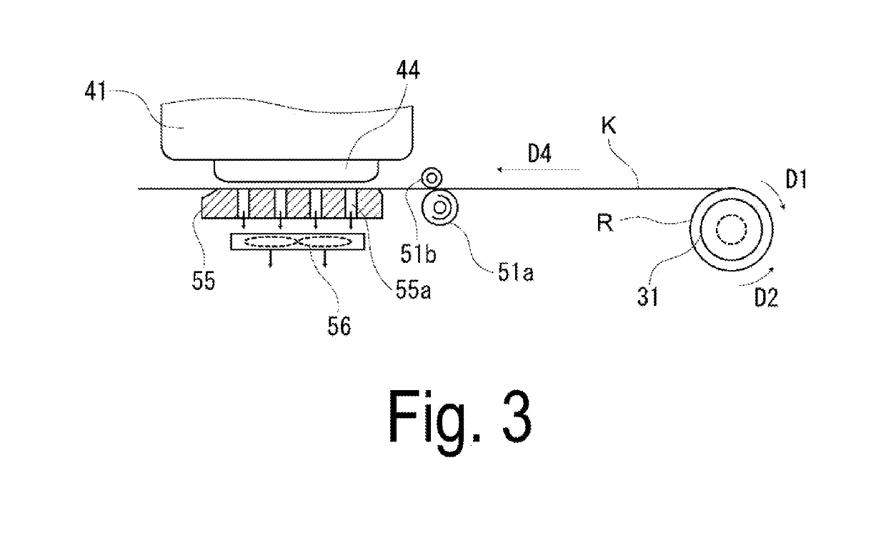 Recording device and control method for recording device