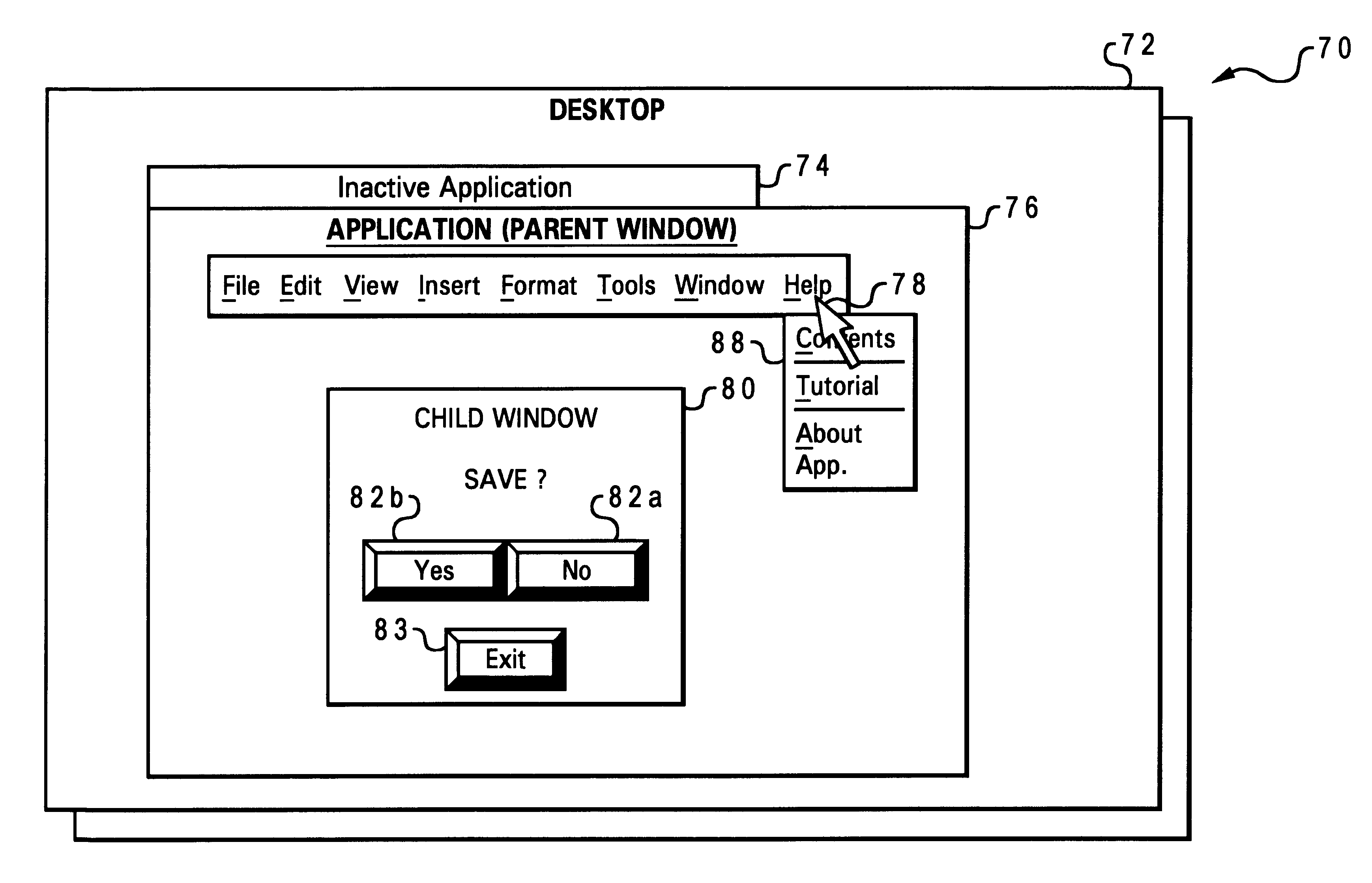 Variable modality child windows