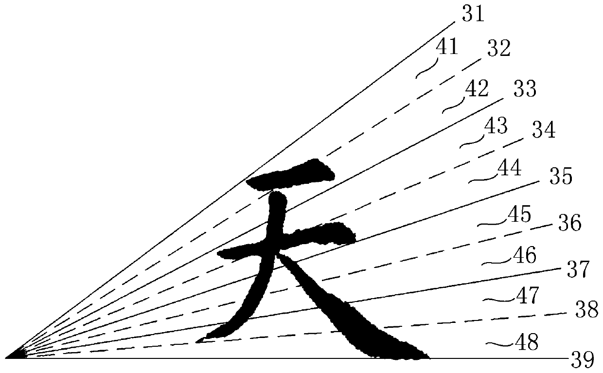 Calligraphy practicing method, system and equipment based on touch device and storage medium