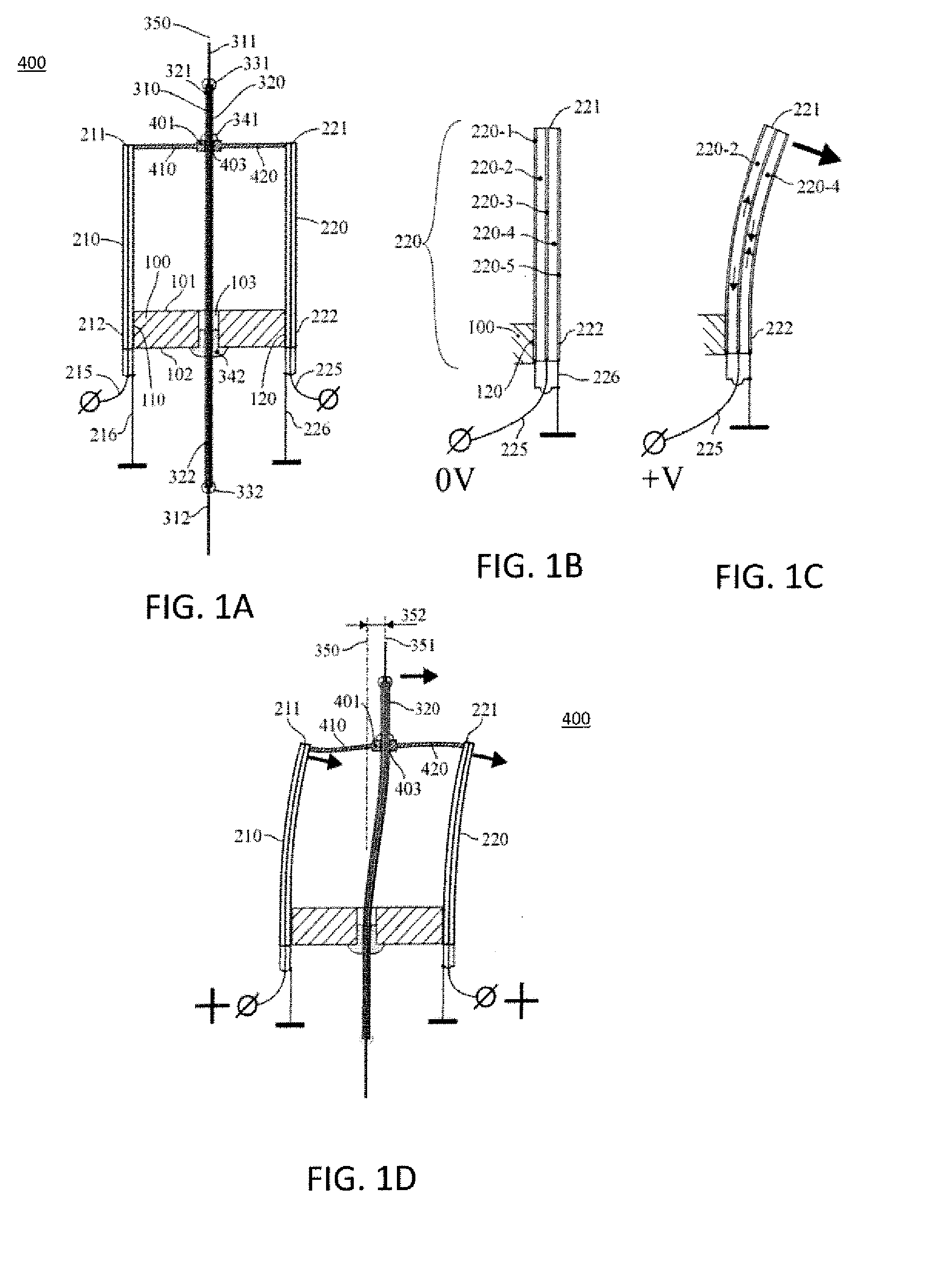 Compact fiber optic positioner with wide frequency bandwidth