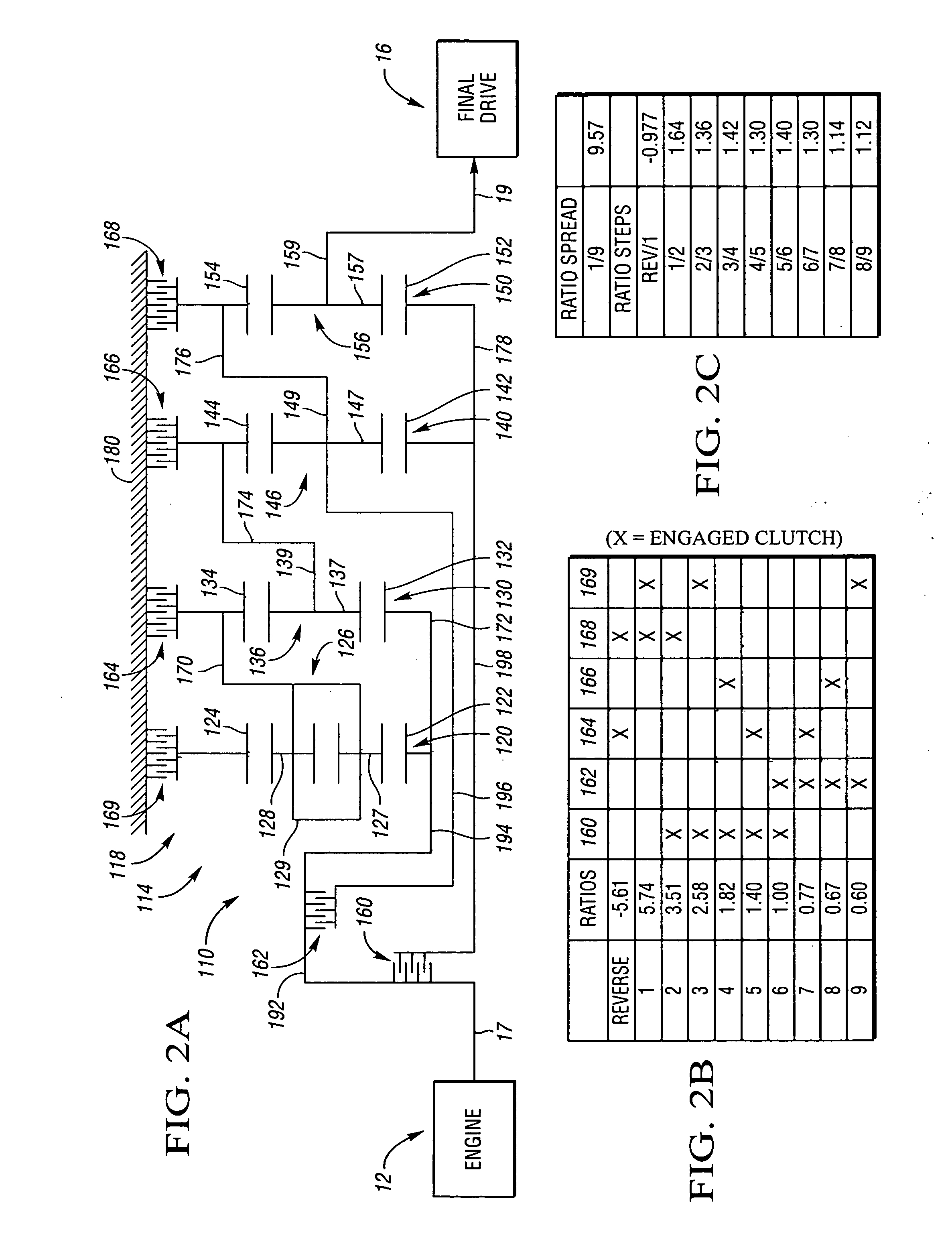 Nine speed automatic transmission with six torque-transmitting mechanisms