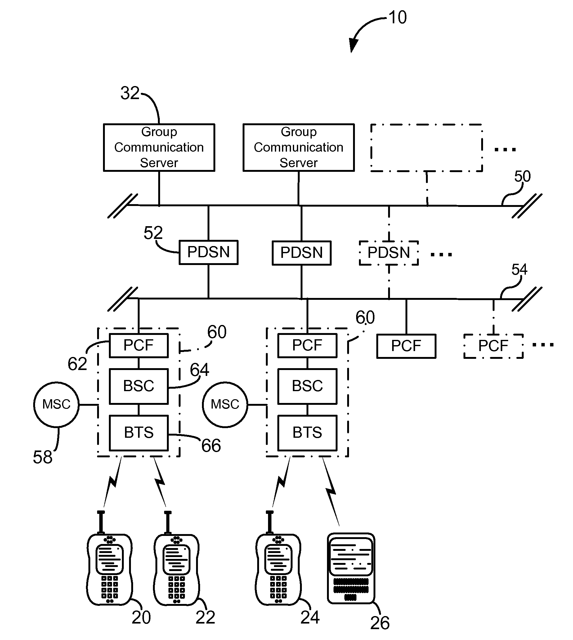 Wireless communication device having deterministic control of foreground access of the user interface