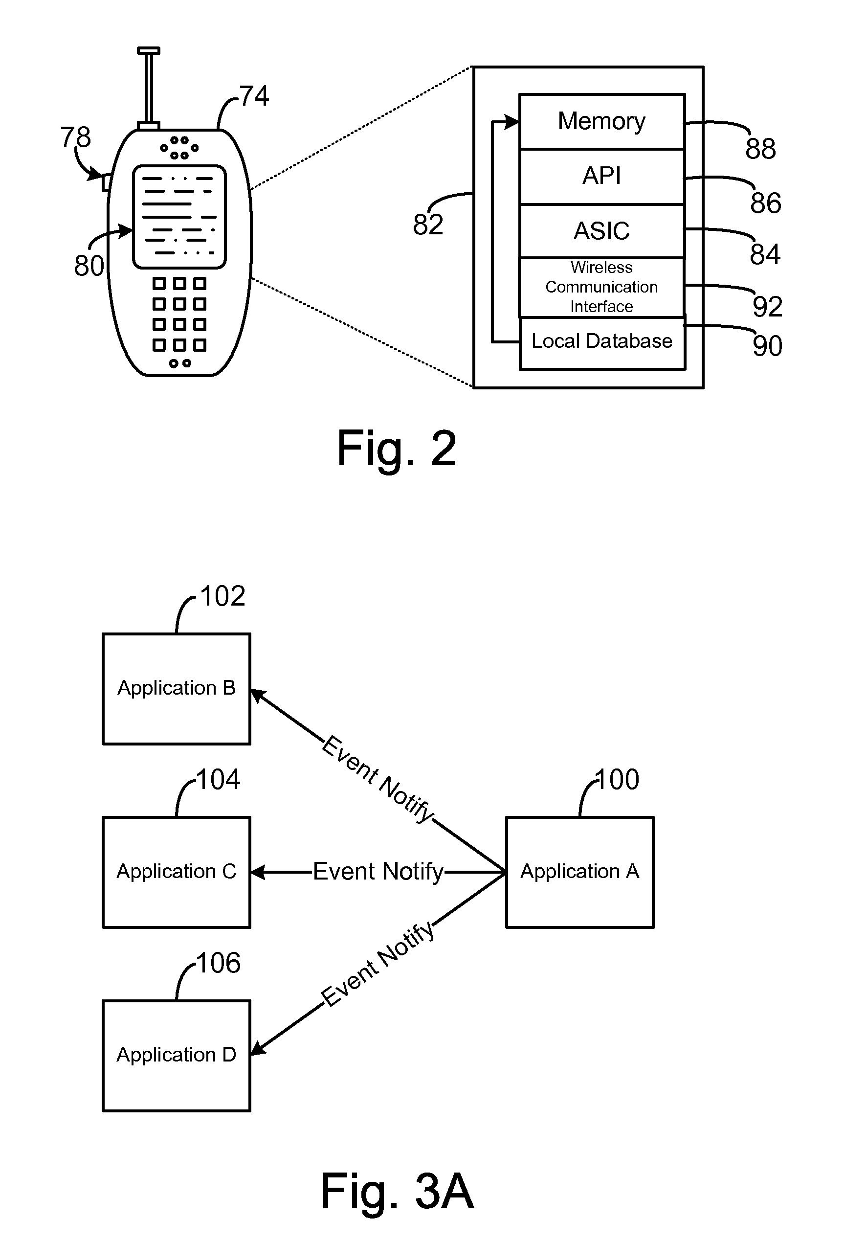 Wireless communication device having deterministic control of foreground access of the user interface