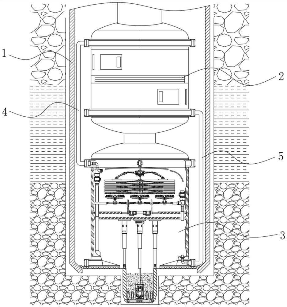 High-rank coal seam free gas content measuring device and measuring method