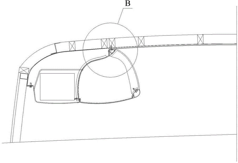 Installation device and vehicle provided with installation device