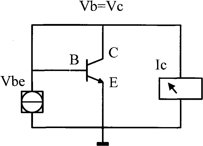 Method for testing and extracting bipolar transistor process deviation model parameter on line