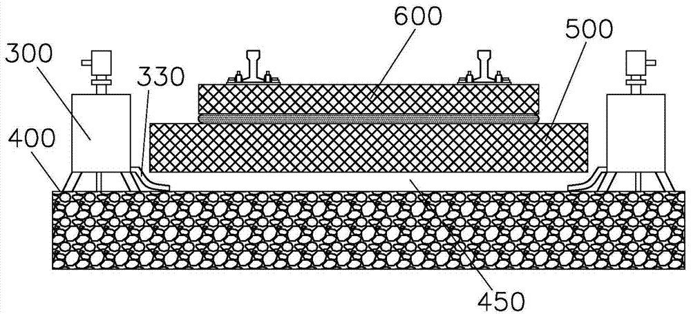 System and method for high-speed railway subgrade settlement restoration