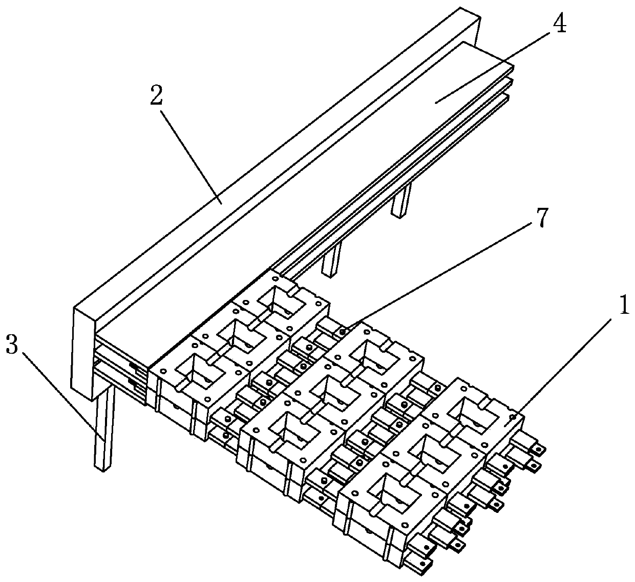 A construction method for water-purifying ecological revetment