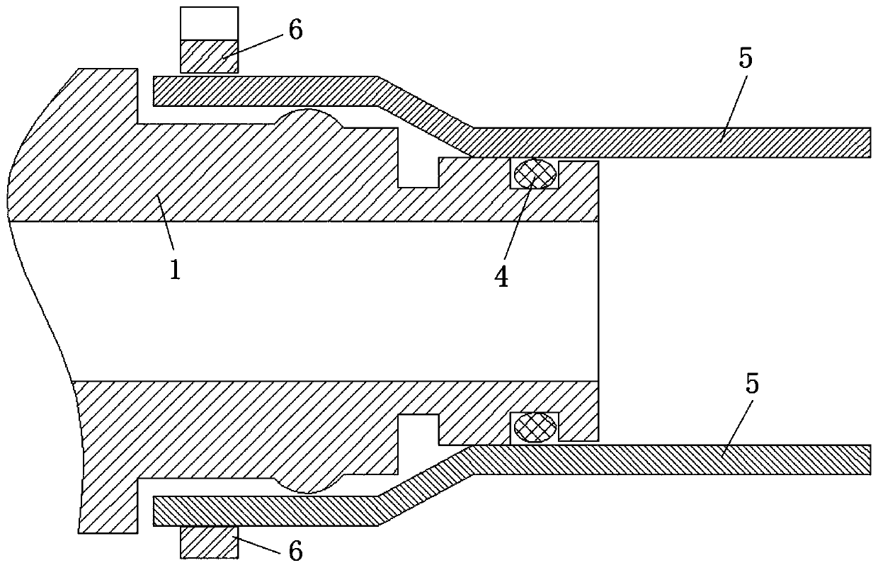 Connecting pipe device