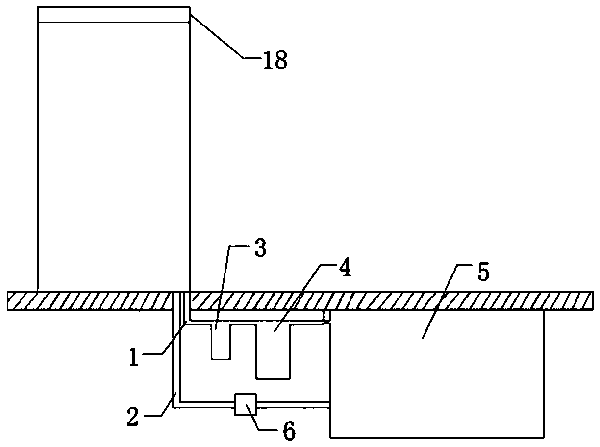 Roof rainwater collecting and utilizing system