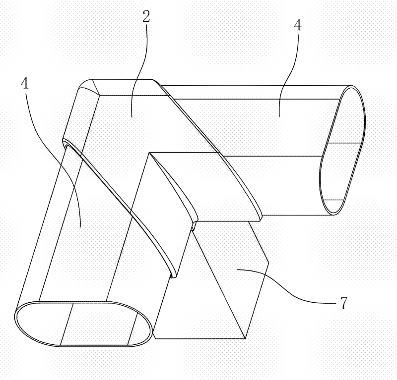 Connection fitting for face pipes