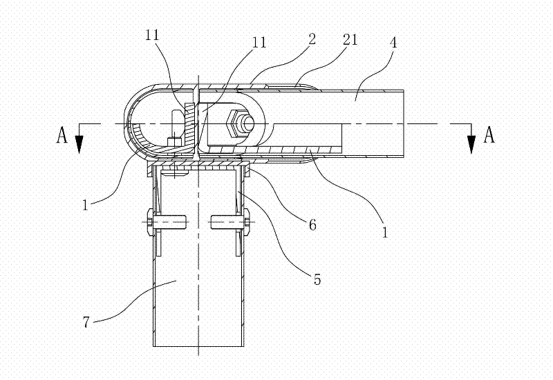 Connection fitting for face pipes