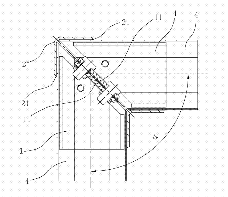 Connection fitting for face pipes