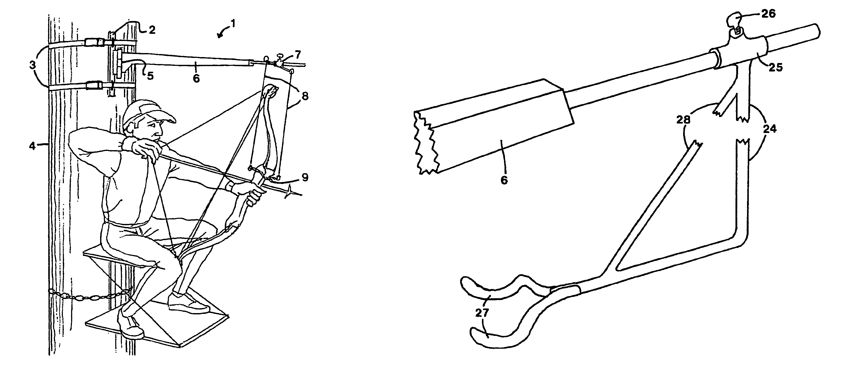 Archery bow steady rest and holder